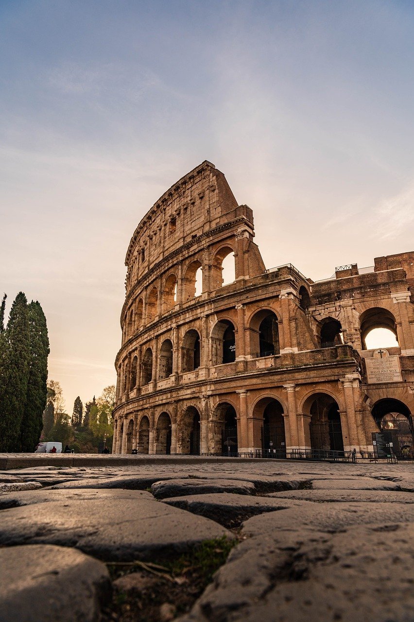 services-02 italy, nature, rome, colosseum, sunset, ancient architecture, travel, roman arena, tourists